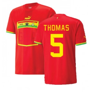 Ghana Thomas Partey #5 Bortatröja VM 2022 Kortärmad